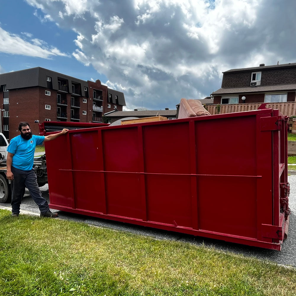 kaplow roll off dumpster bin rental in Sudbury, Ontario, Canada