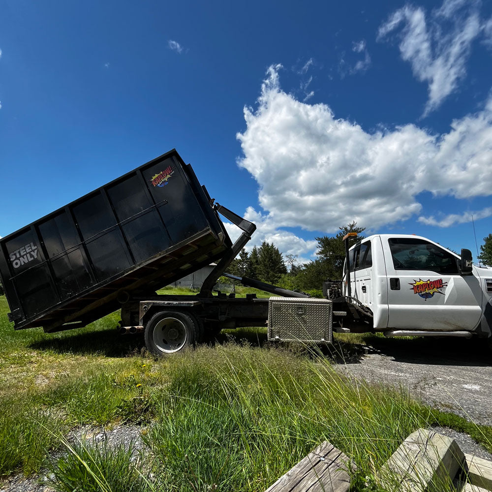 kaplow roll off dumpster bin rental in Sudbury, Ontario, Canada