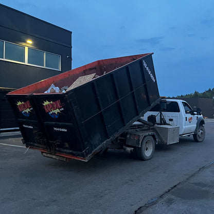 kaplow roll off dumpster bin rental in Sudbury, Ontario, Canada